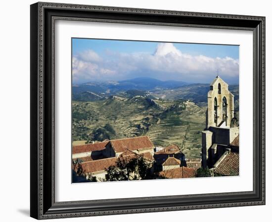 Basilica Santa Maria from the Castle, Morella, Valencia Region, Spain-Sheila Terry-Framed Photographic Print