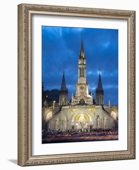 Basilika Du Rosaire, Lourdes, Hautes-Pyrenees, Midi-Pyrenees, France-Doug Pearson-Framed Photographic Print