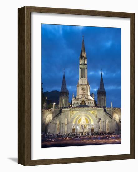 Basilika Du Rosaire, Lourdes, Hautes-Pyrenees, Midi-Pyrenees, France-Doug Pearson-Framed Photographic Print