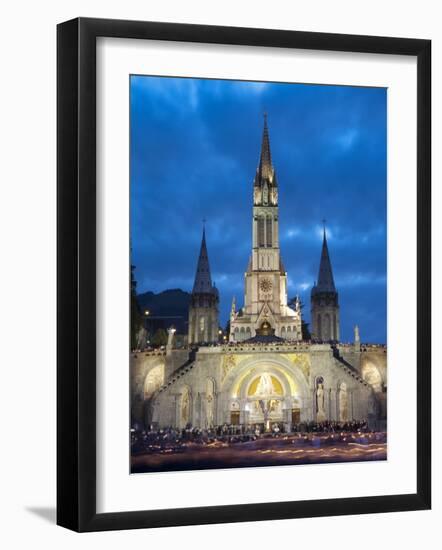 Basilika Du Rosaire, Lourdes, Hautes-Pyrenees, Midi-Pyrenees, France-Doug Pearson-Framed Photographic Print