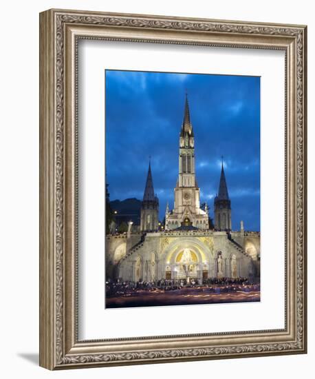 Basilika Du Rosaire, Lourdes, Hautes-Pyrenees, Midi-Pyrenees, France-Doug Pearson-Framed Photographic Print