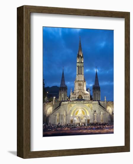 Basilika Du Rosaire, Lourdes, Hautes-Pyrenees, Midi-Pyrenees, France-Doug Pearson-Framed Photographic Print