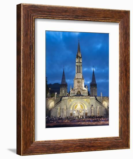 Basilika Du Rosaire, Lourdes, Hautes-Pyrenees, Midi-Pyrenees, France-Doug Pearson-Framed Photographic Print