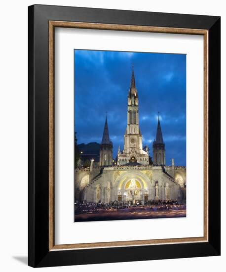 Basilika Du Rosaire, Lourdes, Hautes-Pyrenees, Midi-Pyrenees, France-Doug Pearson-Framed Photographic Print