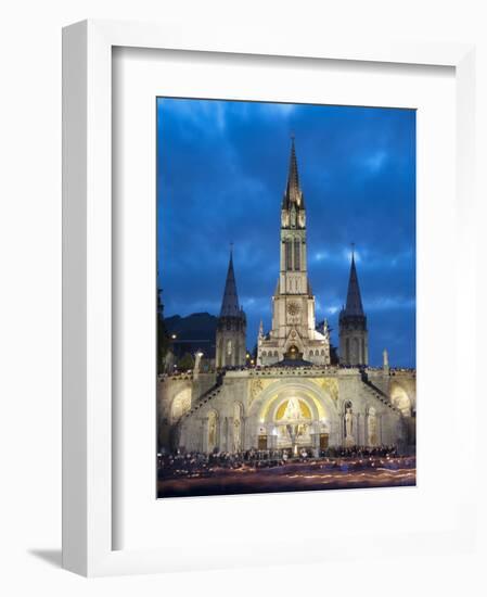 Basilika Du Rosaire, Lourdes, Hautes-Pyrenees, Midi-Pyrenees, France-Doug Pearson-Framed Photographic Print