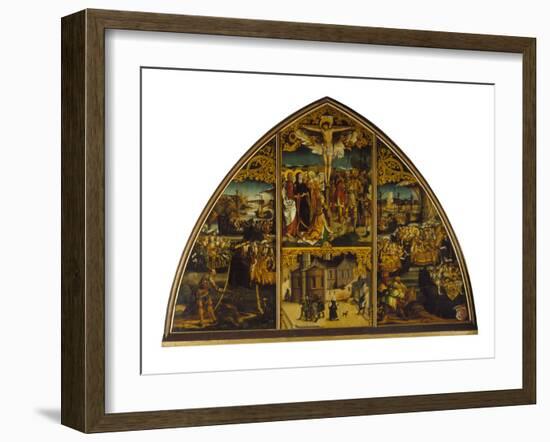 Basilika Sta.Croce. Christus Am Kreuz, Basilika, Legende Der Hl.Ursula, 1504-Hans Burgkmair-Framed Giclee Print