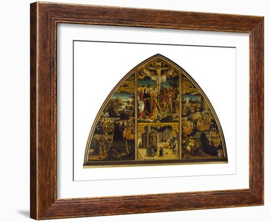 Basilika Sta.Croce. Christus Am Kreuz, Basilika, Legende Der Hl.Ursula, 1504-Hans Burgkmair-Framed Giclee Print