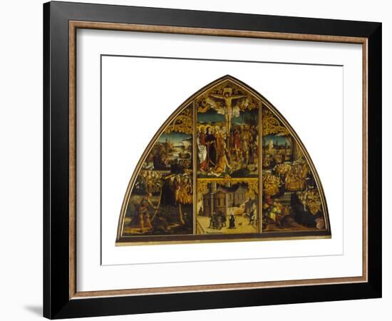 Basilika Sta.Croce. Christus Am Kreuz, Basilika, Legende Der Hl.Ursula, 1504-Hans Burgkmair-Framed Giclee Print