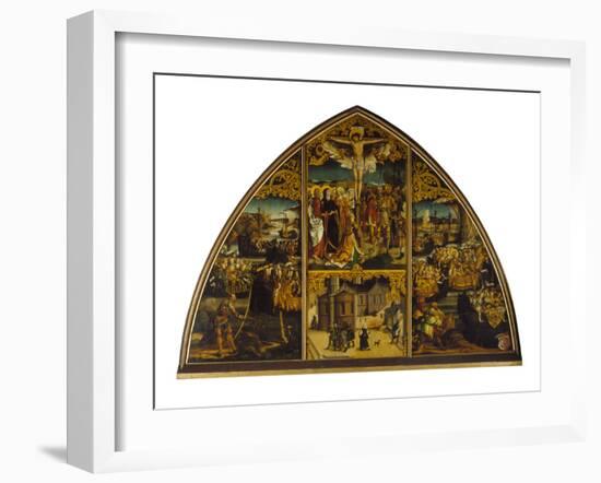 Basilika Sta.Croce. Christus Am Kreuz, Basilika, Legende Der Hl.Ursula, 1504-Hans Burgkmair-Framed Giclee Print