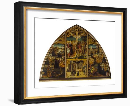 Basilika Sta.Croce. Christus Am Kreuz, Basilika, Legende Der Hl.Ursula, 1504-Hans Burgkmair-Framed Giclee Print