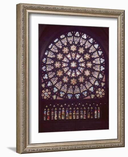 Basilique de Saint-Denis, Rose du transept sud-null-Framed Giclee Print