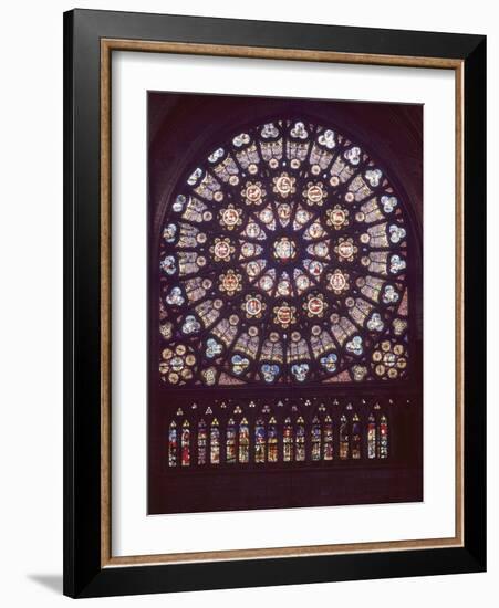 Basilique de Saint-Denis, Rose du transept sud-null-Framed Giclee Print