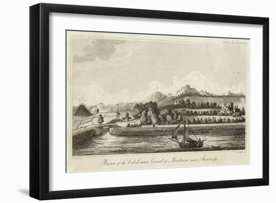 Basin of Caledonian Canal at Muirtown Near Inverness-J. Swaine-Framed Art Print