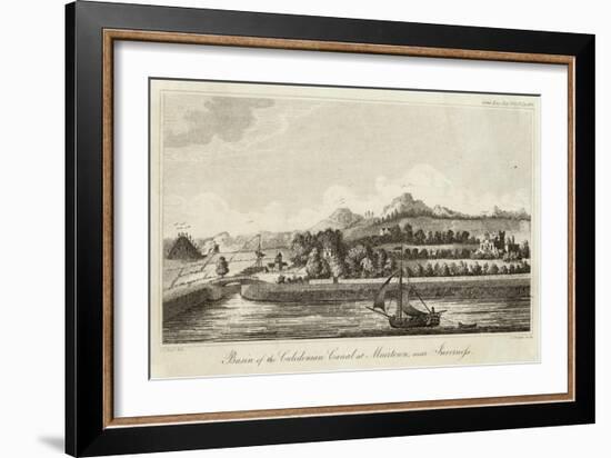 Basin of Caledonian Canal at Muirtown Near Inverness-J. Swaine-Framed Art Print