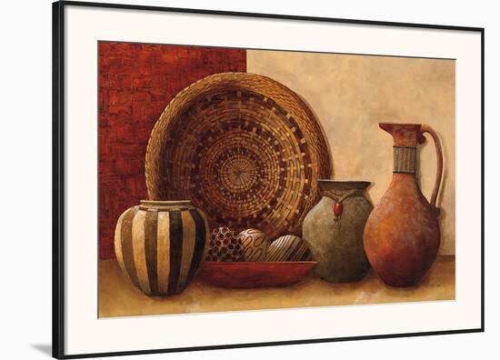 Basket and Vessels-Kristy Goggio-Framed Art Print