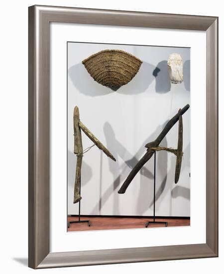 Basket and Wooden Spades, Agricultural Implements, New Kingdom-null-Framed Giclee Print