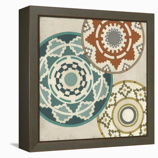 Basket Motif III-June Erica Vess-Framed Stretched Canvas