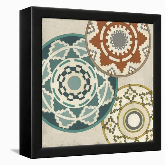 Basket Motif III-June Erica Vess-Framed Stretched Canvas