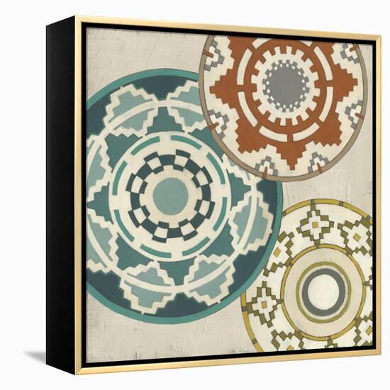 Basket Motif III-June Erica Vess-Framed Stretched Canvas