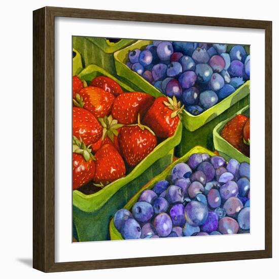 Basket o' Berries-Terri Hill-Framed Giclee Print