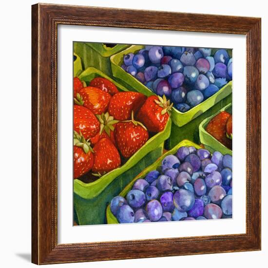 Basket o' Berries-Terri Hill-Framed Giclee Print