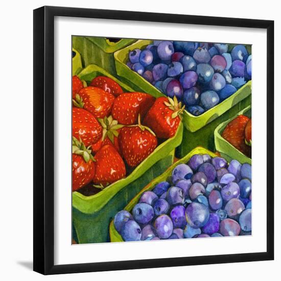 Basket o' Berries-Terri Hill-Framed Giclee Print