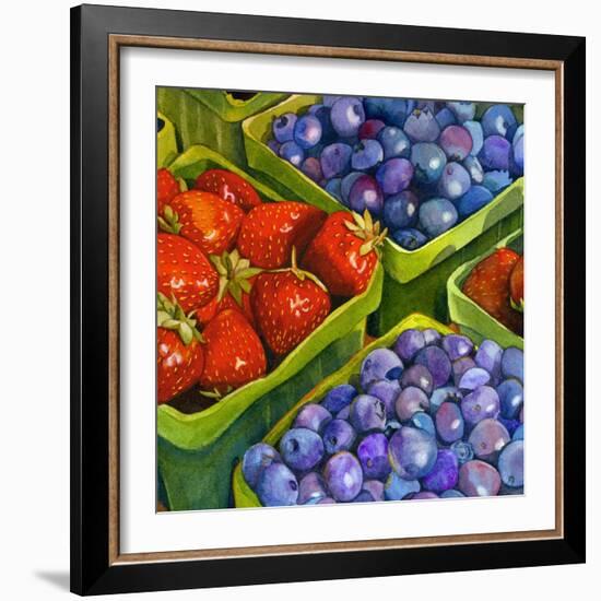 Basket o' Berries-Terri Hill-Framed Giclee Print