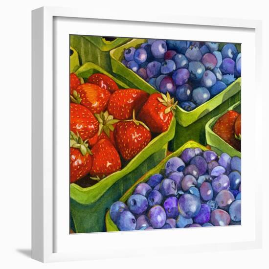 Basket o' Berries-Terri Hill-Framed Giclee Print