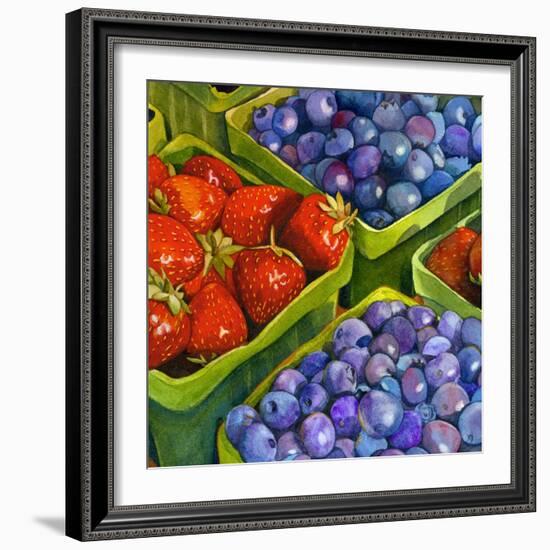 Basket o' Berries-Terri Hill-Framed Giclee Print