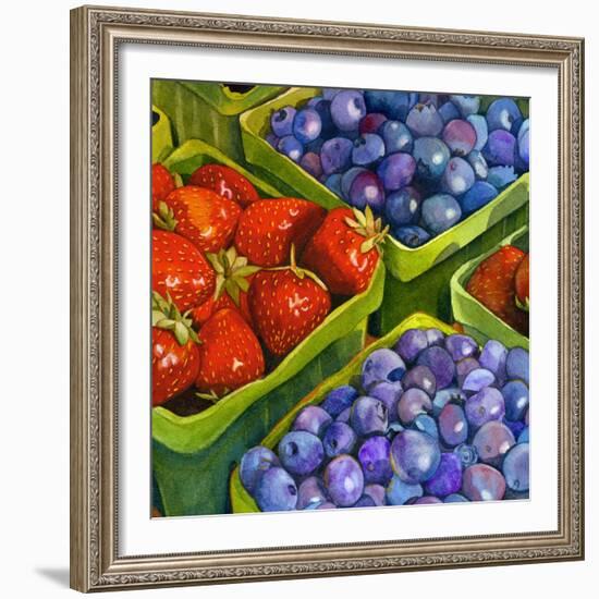 Basket o' Berries-Terri Hill-Framed Premium Giclee Print