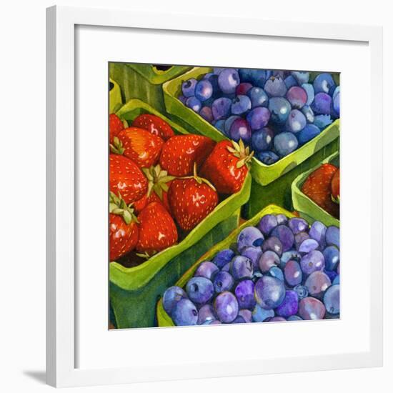 Basket o' Berries-Terri Hill-Framed Premium Giclee Print