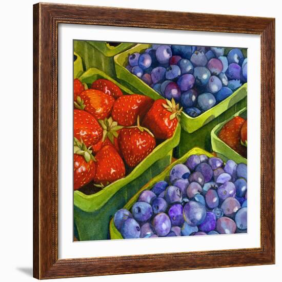 Basket o' Berries-Terri Hill-Framed Premium Giclee Print