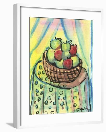 Basket of Apples-Jennifer Frances Azadmanesh-Framed Giclee Print