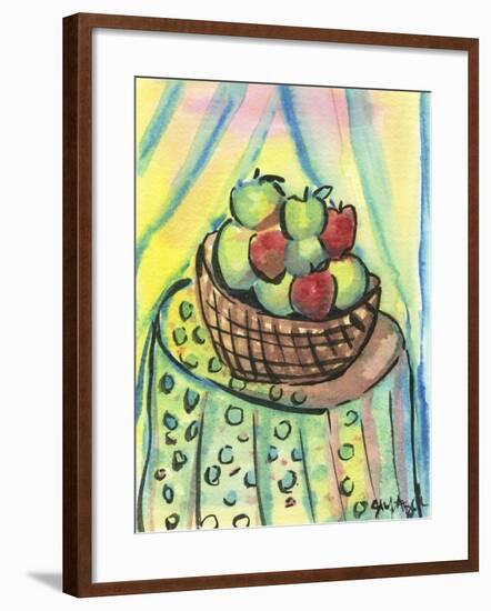 Basket of Apples-Jennifer Frances Azadmanesh-Framed Giclee Print