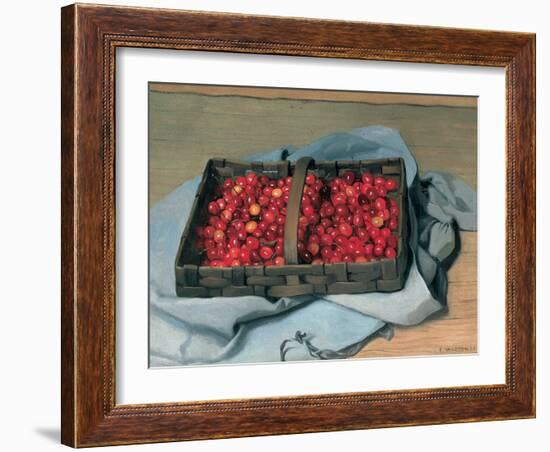 Basket of Cherries, 1921-Félix Vallotton-Framed Giclee Print