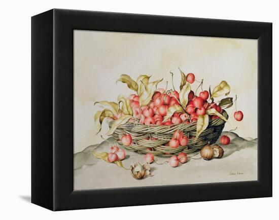 Basket of Cherries, 1998-Amelia Kleiser-Framed Premier Image Canvas