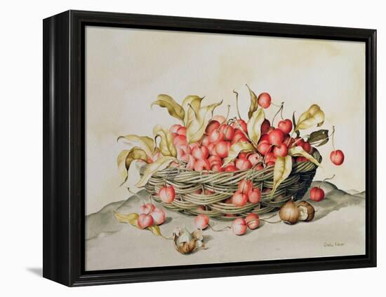 Basket of Cherries, 1998-Amelia Kleiser-Framed Premier Image Canvas