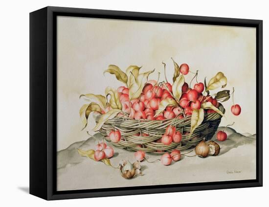 Basket of Cherries, 1998-Amelia Kleiser-Framed Premier Image Canvas