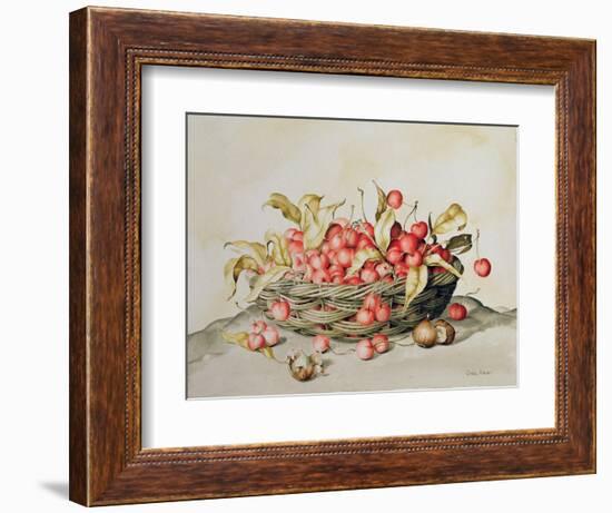 Basket of Cherries, 1998-Amelia Kleiser-Framed Giclee Print