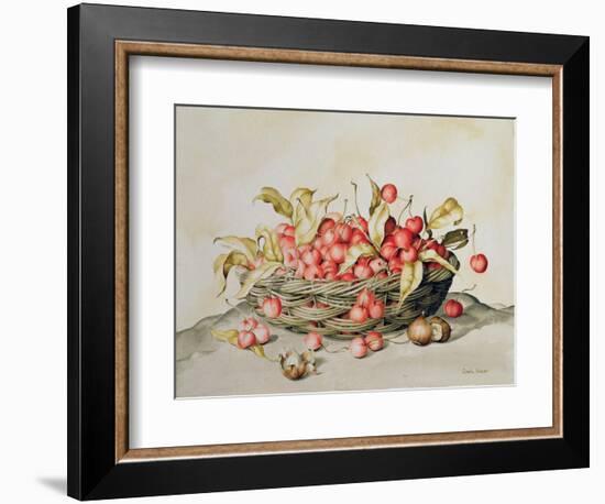 Basket of Cherries, 1998-Amelia Kleiser-Framed Giclee Print