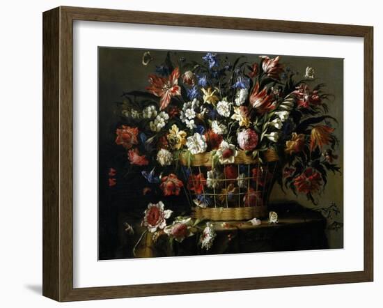 Basket of Flowers, 1668-1670-Juan De Arellano-Framed Giclee Print