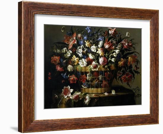 Basket of Flowers, 1668-1670-Juan De Arellano-Framed Giclee Print