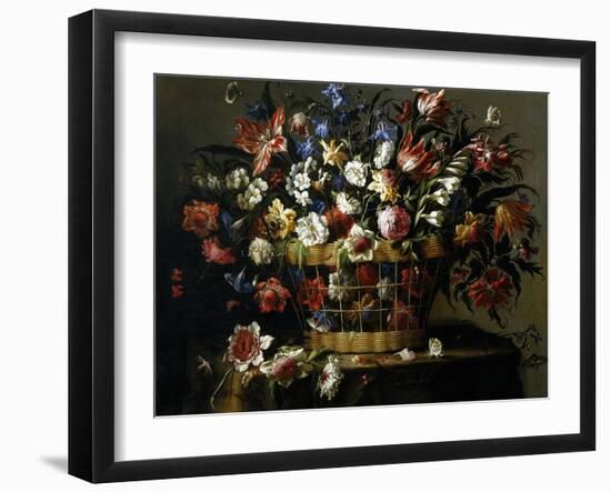 Basket of Flowers, 1668-1670-Juan De Arellano-Framed Giclee Print