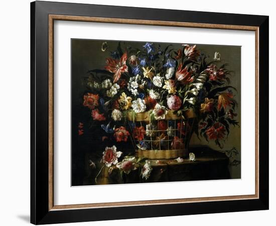 Basket of Flowers, 1668-1670-Juan De Arellano-Framed Giclee Print