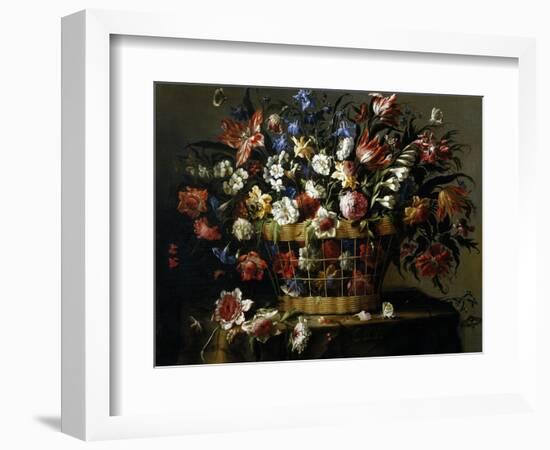 Basket of Flowers, 1668-1670-Juan De Arellano-Framed Giclee Print