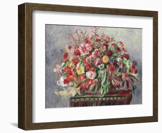 Basket of Flowers, 1890-Pierre-Auguste Renoir-Framed Giclee Print