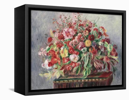 Basket of Flowers, 1890-Pierre-Auguste Renoir-Framed Premier Image Canvas