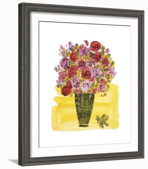 Basket of Flowers, c.1958-Andy Warhol-Framed Giclee Print