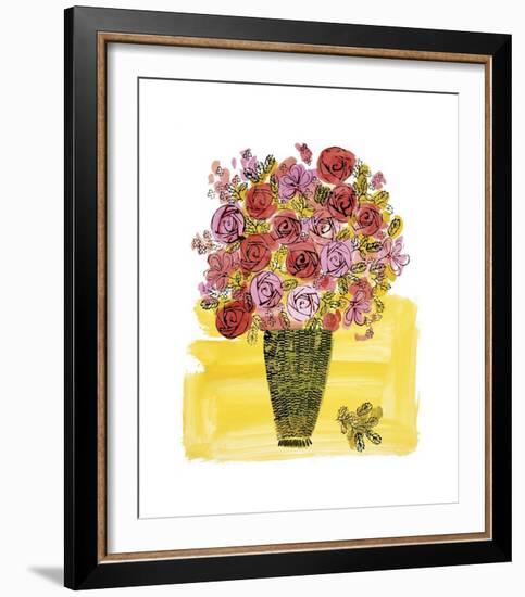 Basket of Flowers, c.1958-Andy Warhol-Framed Giclee Print
