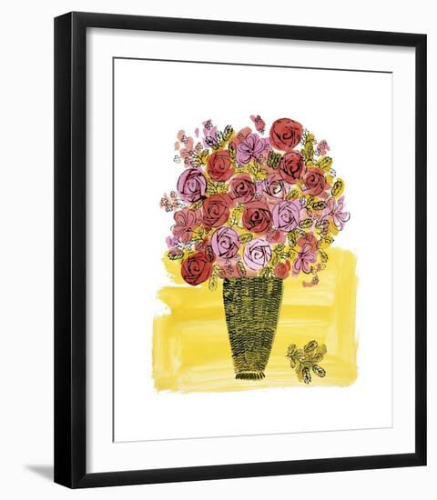 Basket of Flowers, c.1958-Andy Warhol-Framed Giclee Print